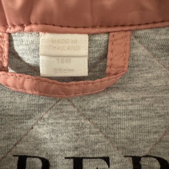 Burberry Pink Quilted Jacket - size 18mo - Picture 4 of 5